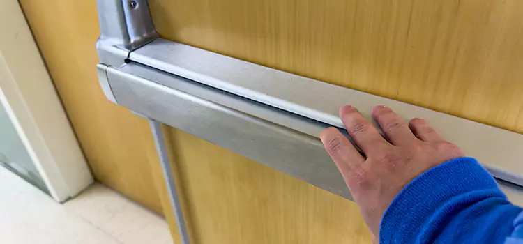 Installing a Push Bar on a Door Franconia